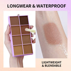 8-Shade Full Coverage Cream Concealer and Contour Palette