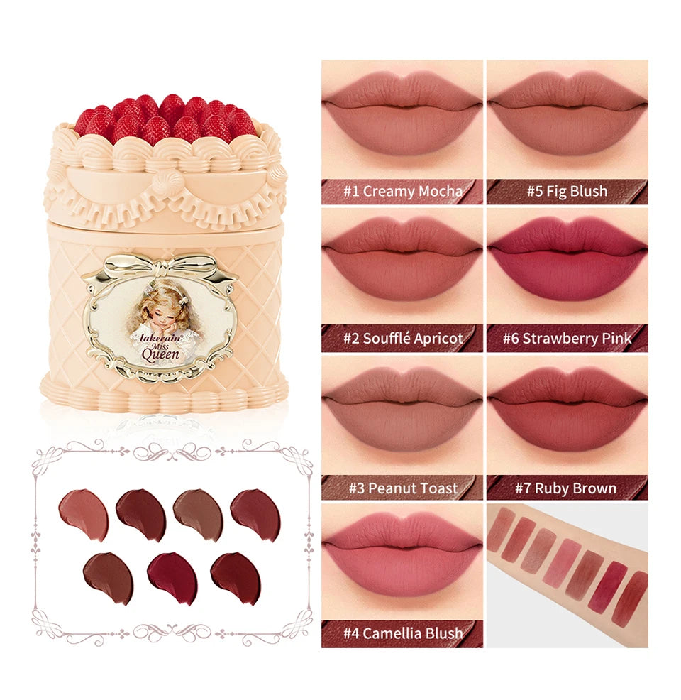 Velvet Matte Strawberry Lip Cream for Long-Lasting Hydration