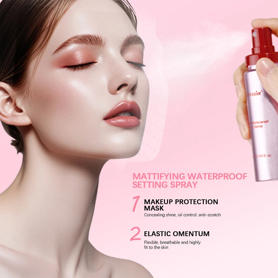 Long-Lasting Mattifying Waterproof Makeup Setting Spray