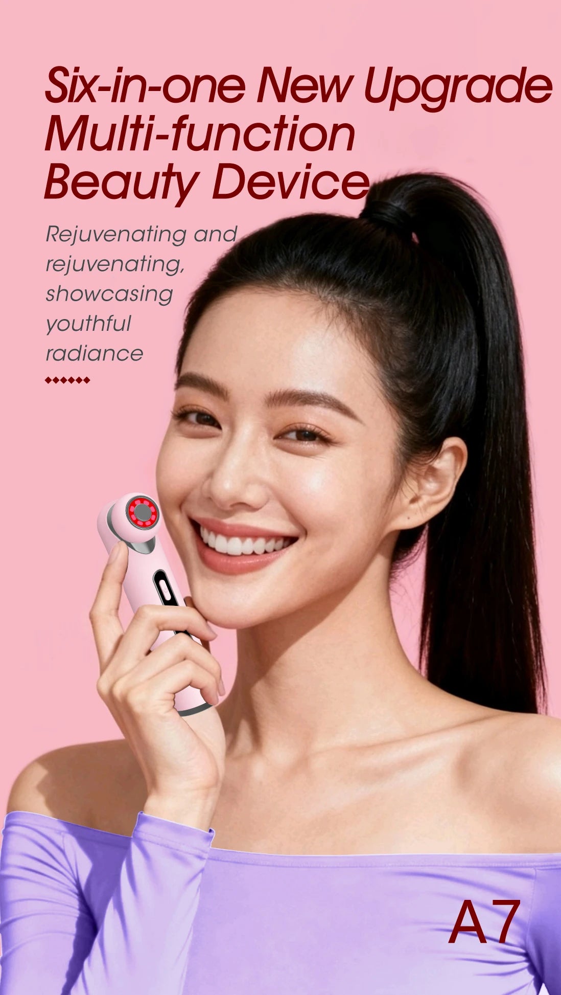 3-in-1 LED Photon Eye Facial Massager for Puffiness and Dark Circles - 7