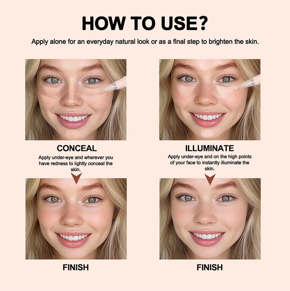 Brightening Concealer Click Pen for Face and Under-Eye