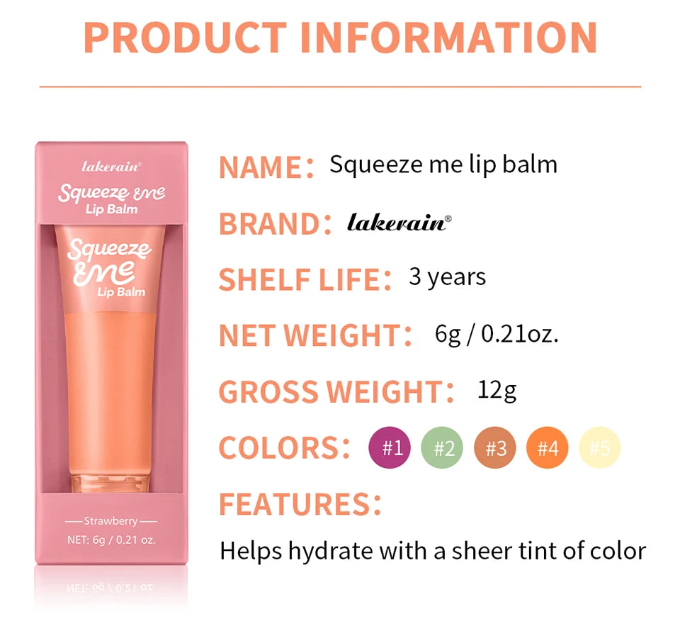 Hydrating Tinted Lip Balm for Dry Lips