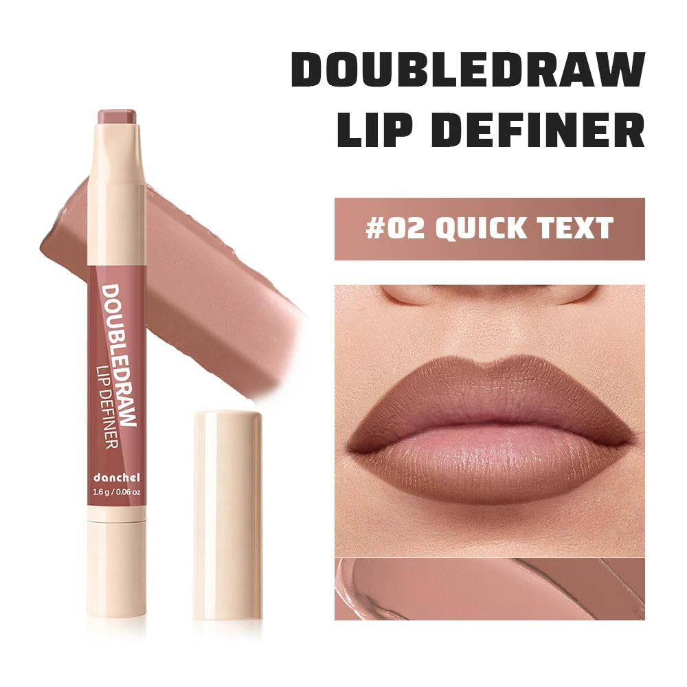 2-in-1 Dual Ended Lip Liner and Hydrating Matte Lipstick
