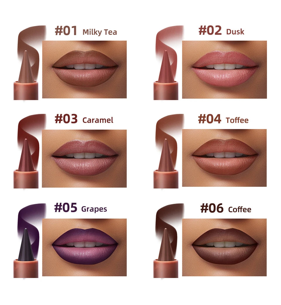 2-in-1 Waterproof Matte Lipstick and Lip Liner Crayon