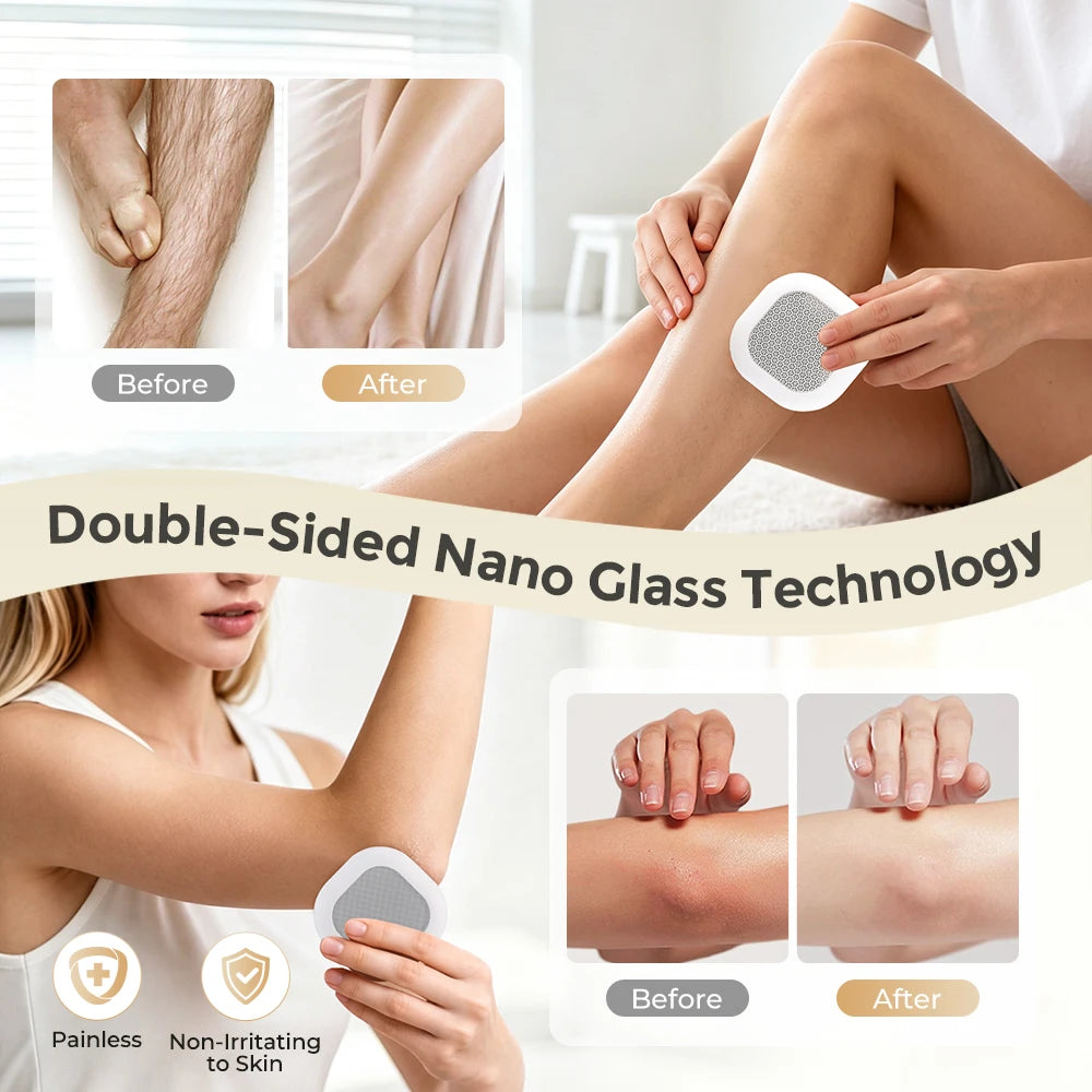 Painless Nano Glass Hair Remover and Exfoliator