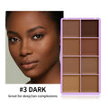 8-Shade Matte Cream Concealer Palette for Full Coverage