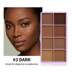 8-Shade Matte Cream Concealer Palette for Full Coverage