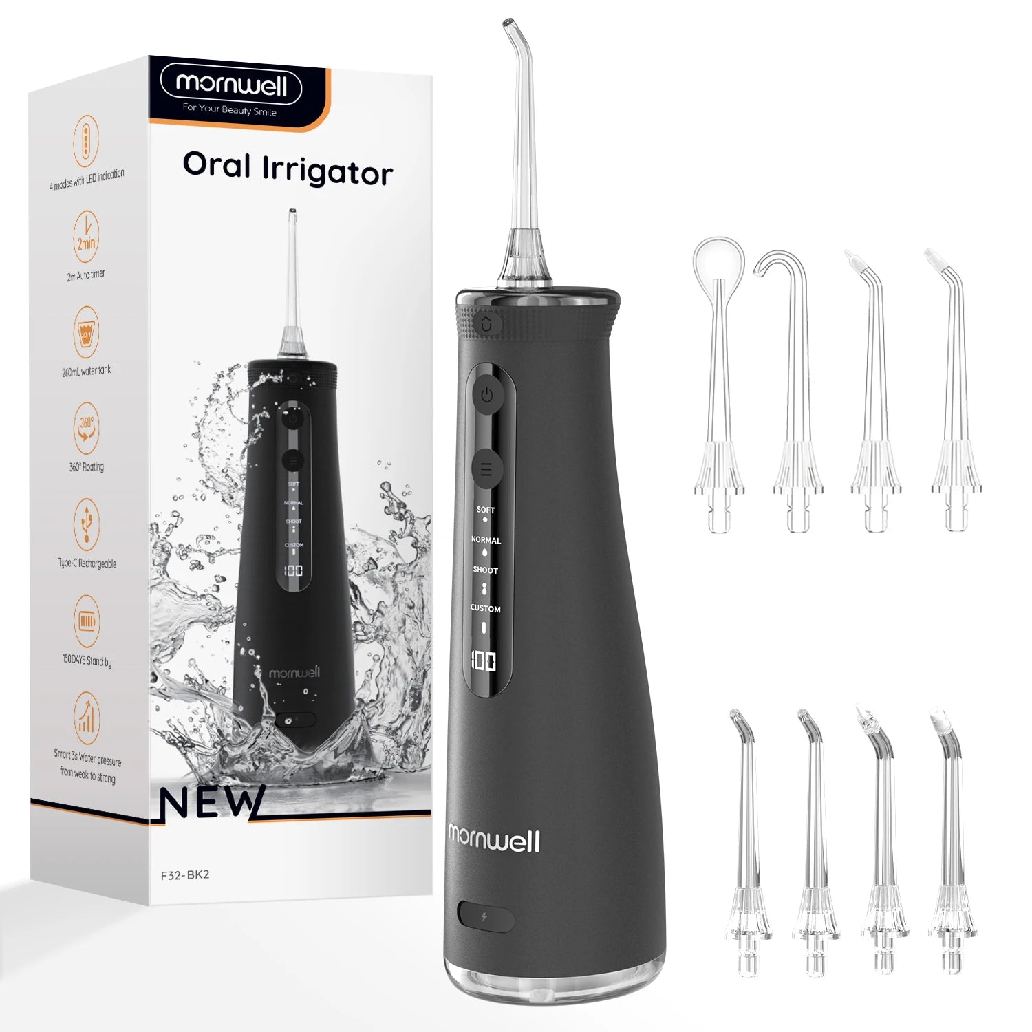 Portable Cordless Water Flosser for Teeth Cleaning - 18