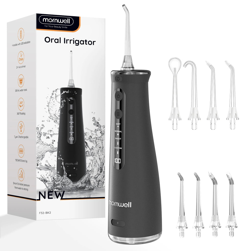 Portable Cordless Water Flosser for Teeth Cleaning