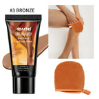 Waterproof Leg Foundation and Body Makeup with Application Glove