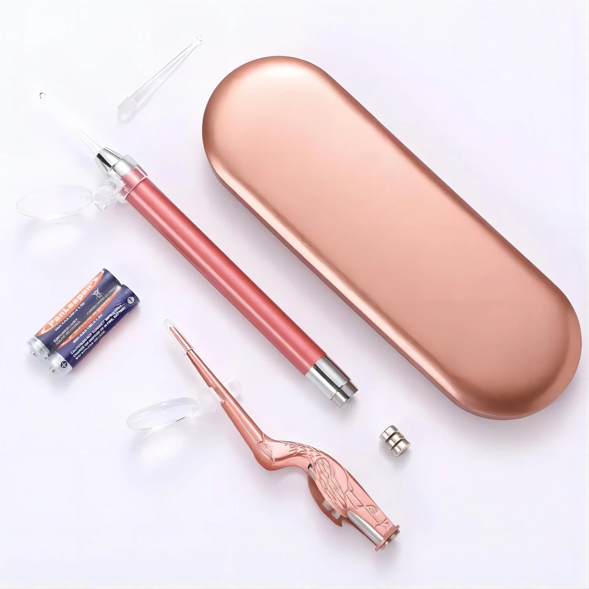 LED Illuminated Ear Wax Removal Tool Set with Storage Case