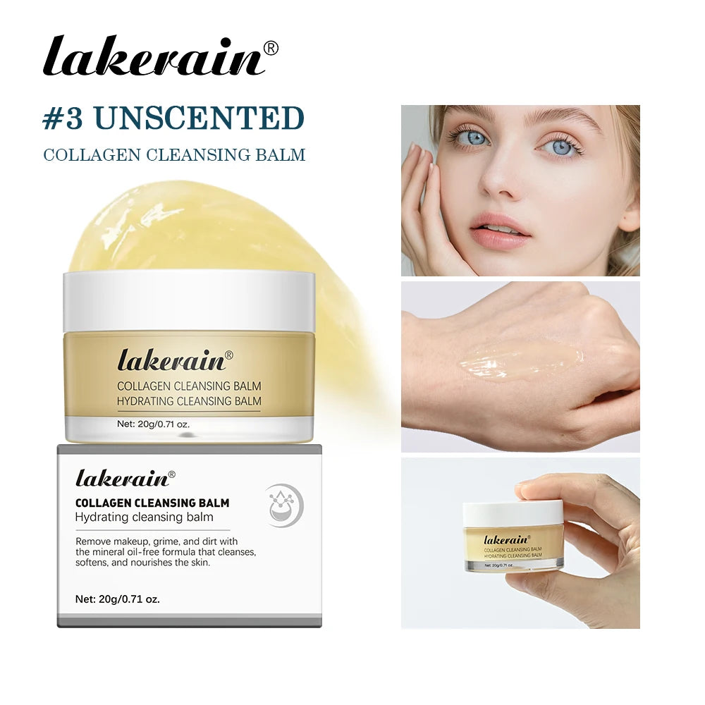 Collagen Hydrating Cleansing Balm for Deep Makeup Removal