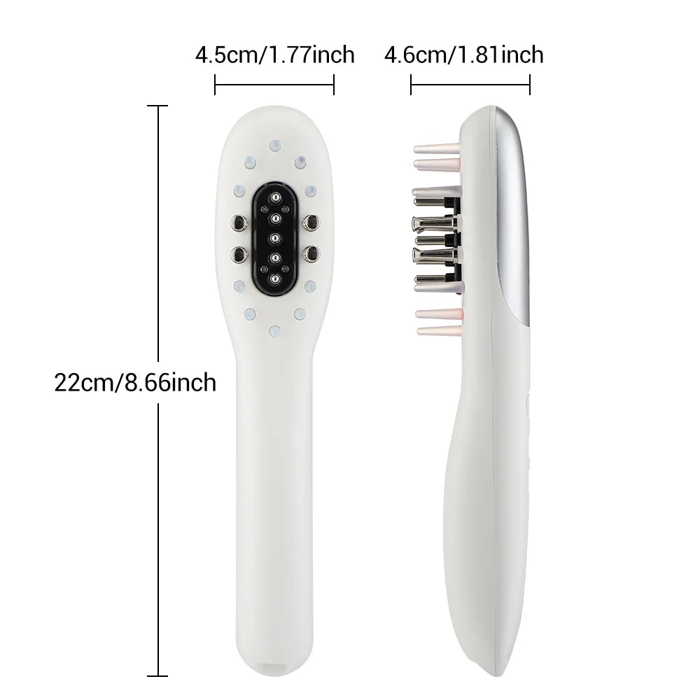 Electric EMS Scalp Massager and Hair Oil Applicator Comb - 6