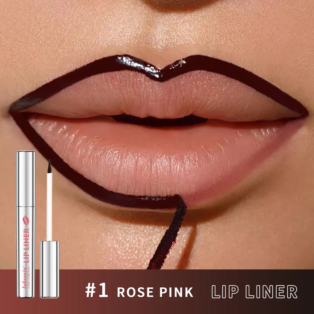 Peel-Off Tattoo Lip Liner for Long-Lasting Waterproof Color