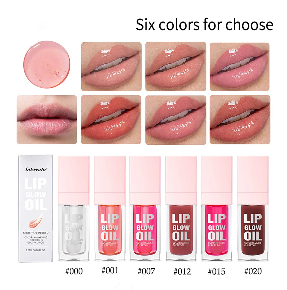 Hydrating Mirror-Finish Lip Glow Oil for Nourished, Shiny Lips - 12