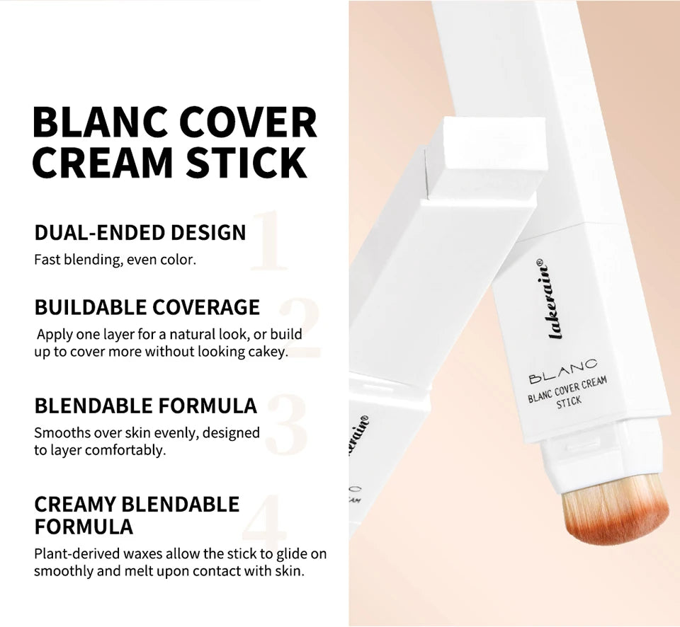 Color-Changing Foundation Stick with Detachable Blending Brush