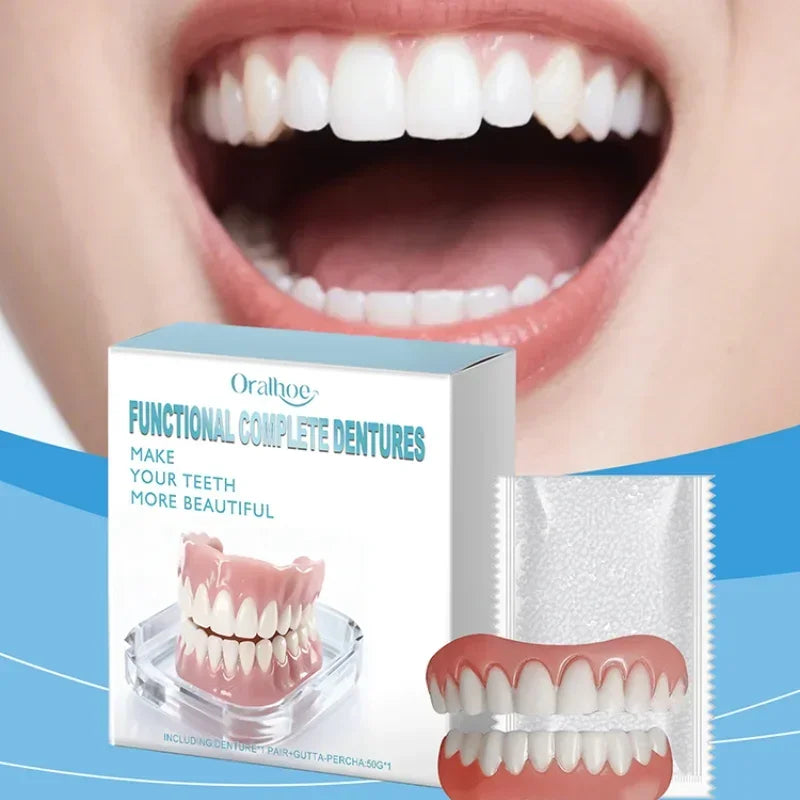 Instant Cosmetic Smile Veneers for Upper and Lower Teeth