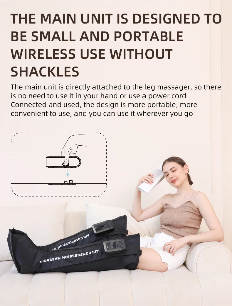Full Leg Air Compression Massager for Recovery and Circulation - 13