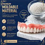 Custom Fit Moldable Cosmetic Dentures for Natural Smile