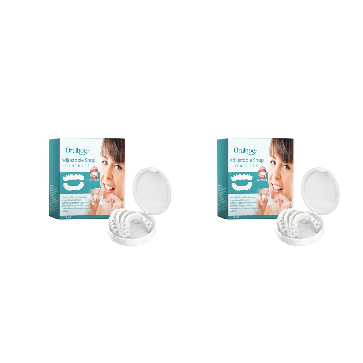 Adjustable Snap-On Dentures for Missing Teeth Repair