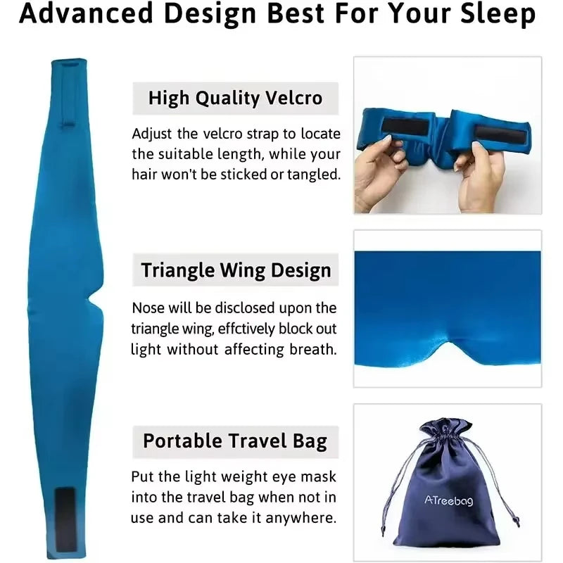 Silk Sleep Mask for Total Light Blocking and Comfortable Rest - 9