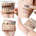 6-Color Matte Eyeshadow Palette for Natural and Smokey Eye Looks