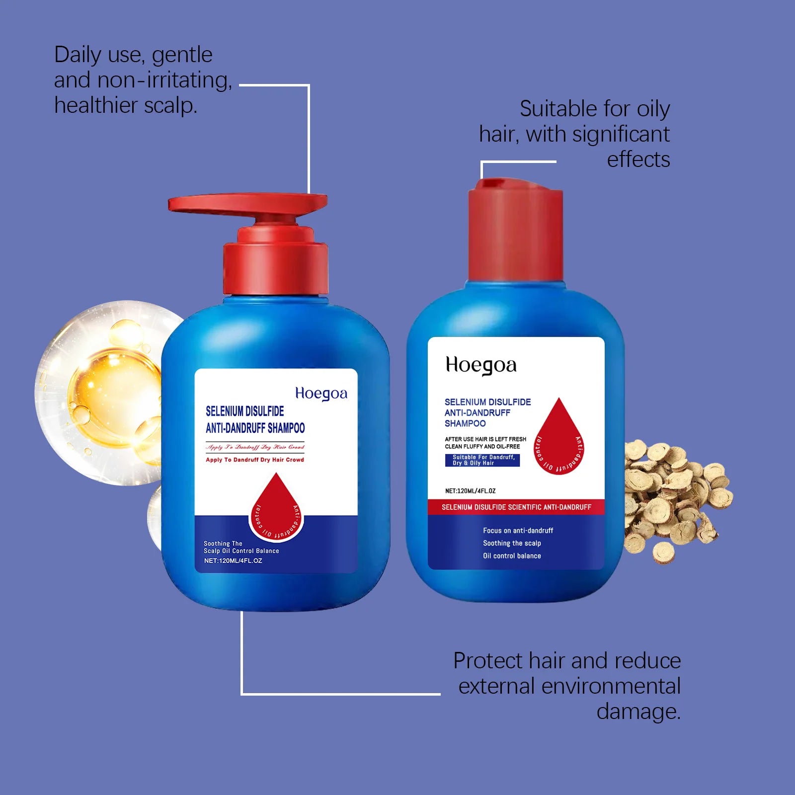 Selenium Disulfide Anti-Dandruff Scalp Treatment Shampoo - 16