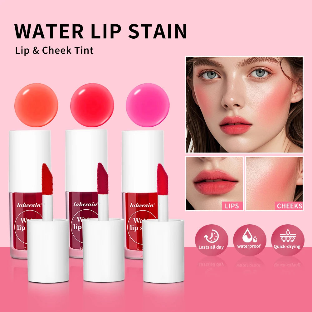 2-in-1 Waterproof Long-Lasting Lip Tint and Liquid Blush