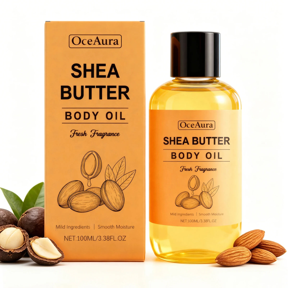 Shea Butter Nourishing Body Oil for Dry Skin