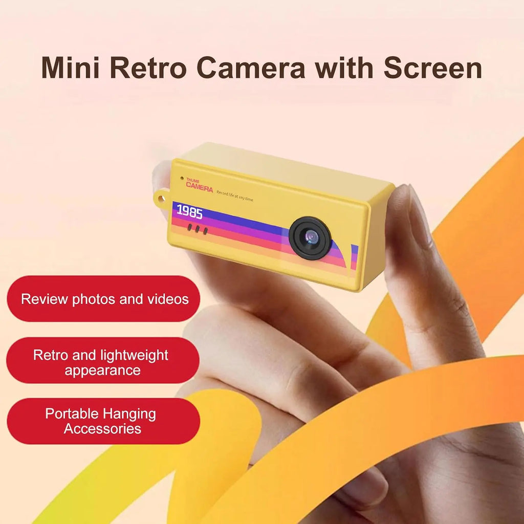 Mini Retro Keychain Digital Camera with LCD Screen