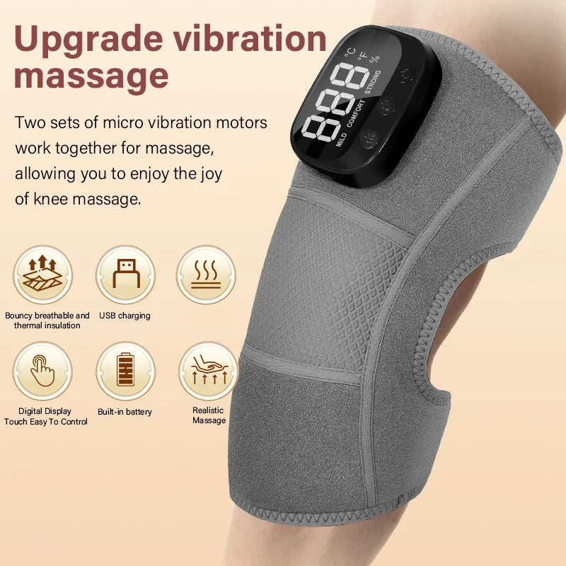 3-in-1 Cordless Vibration Knee and Joint Massager - 2