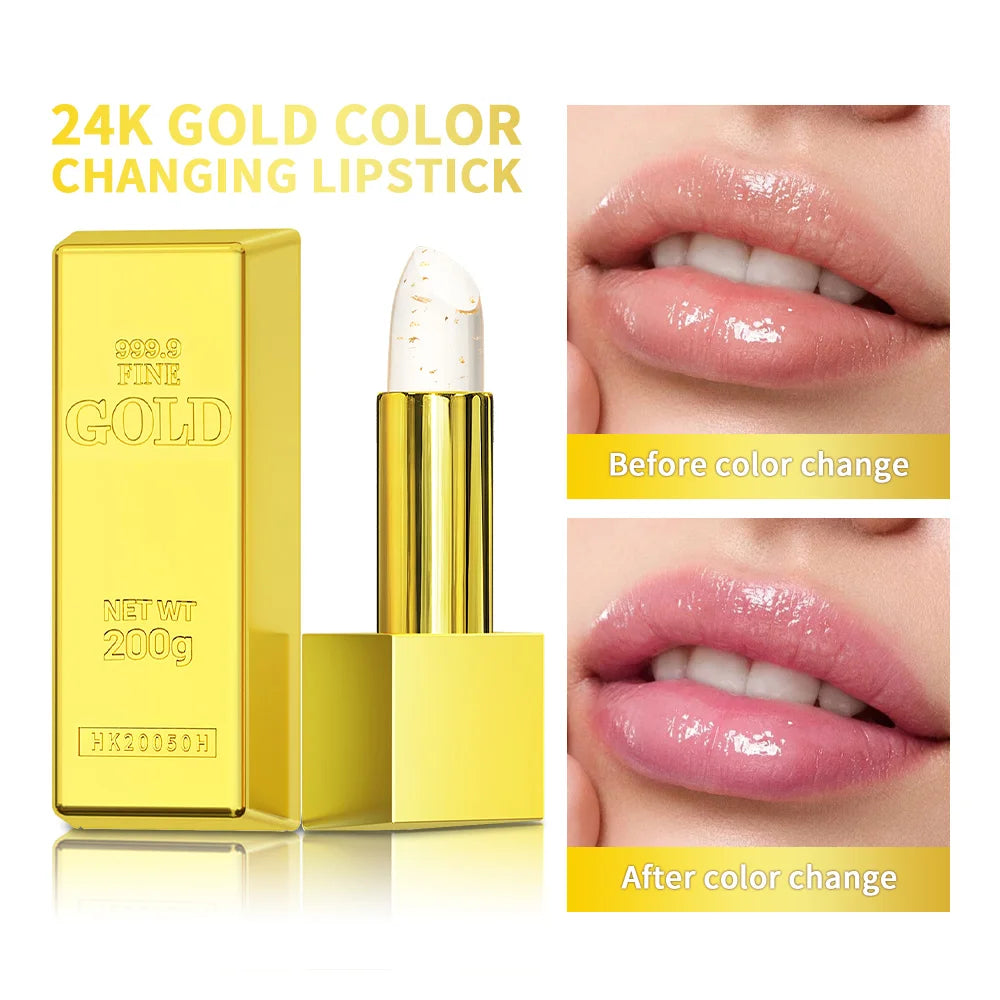 24K Gold Color-Changing Moisturizing Lip Balm