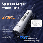 Portable Cordless Water Flosser for Teeth Cleaning