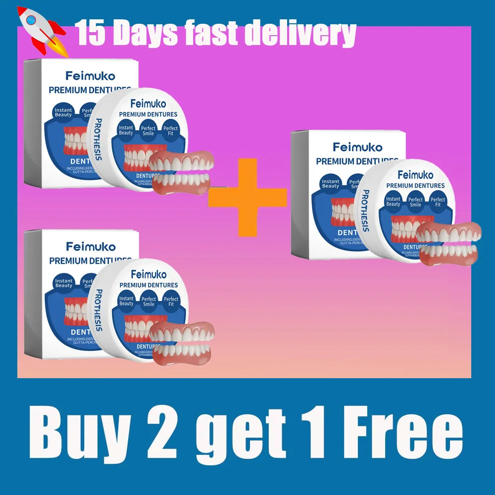 Snap-On Cosmetic Dentures for Instant Realistic Smile