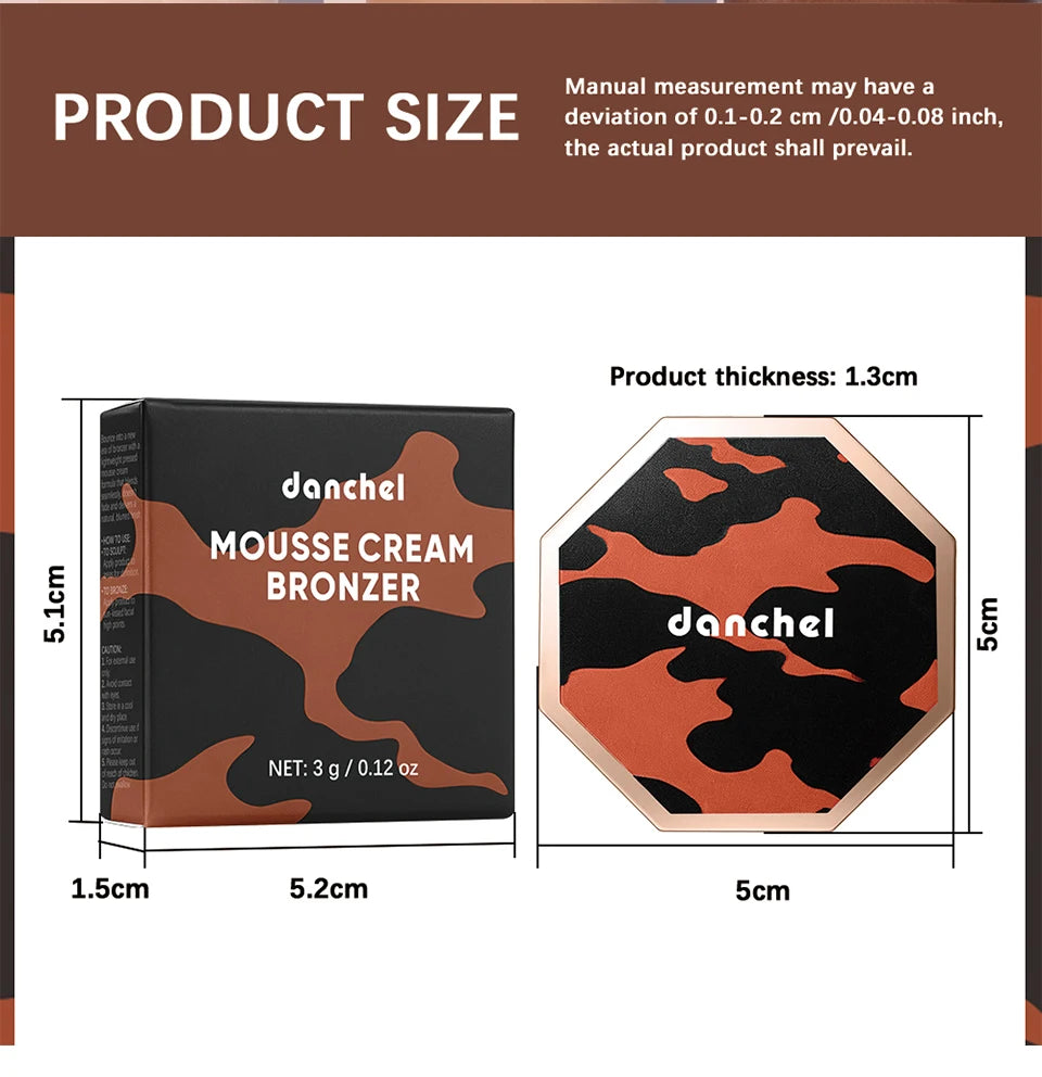 Cream Mousse Contour Bronzer for Seamless Face Sculpting
