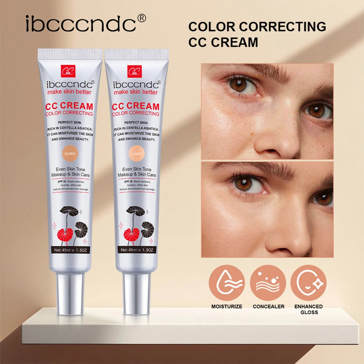 Color Correcting Moisturizing CC Cream Foundation