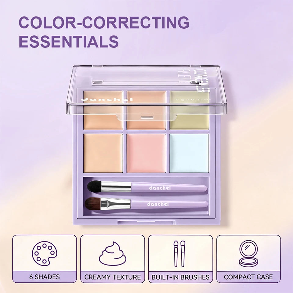 Multi-Shade Face Concealer and Color Correction Palette - 9