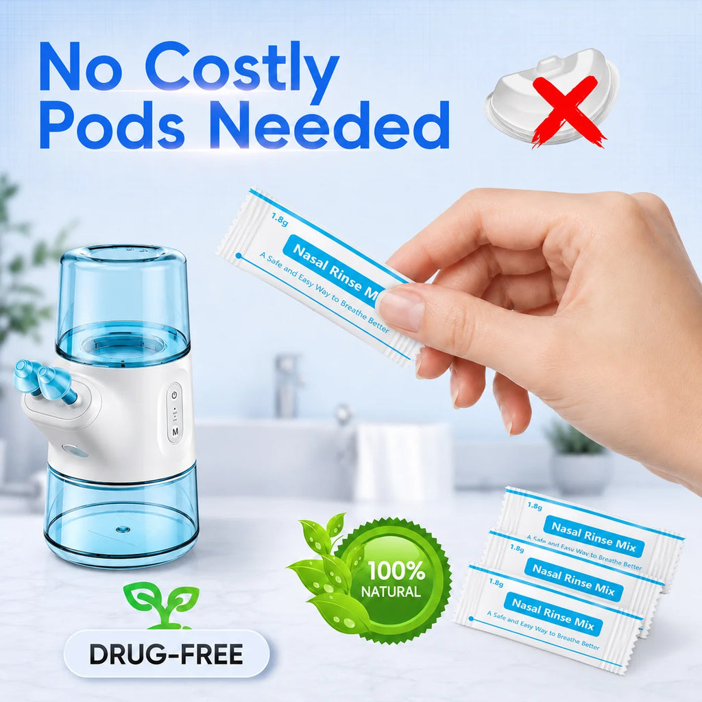 Portable Electric Nasal Irrigator with Dual Tank System