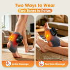 Cordless Heated Ankle Massager with Vibration Therapy