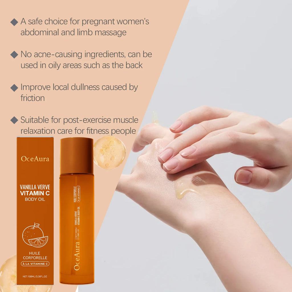 Vitamin C Brightening & Hydrating Body Oil for Dry Skin