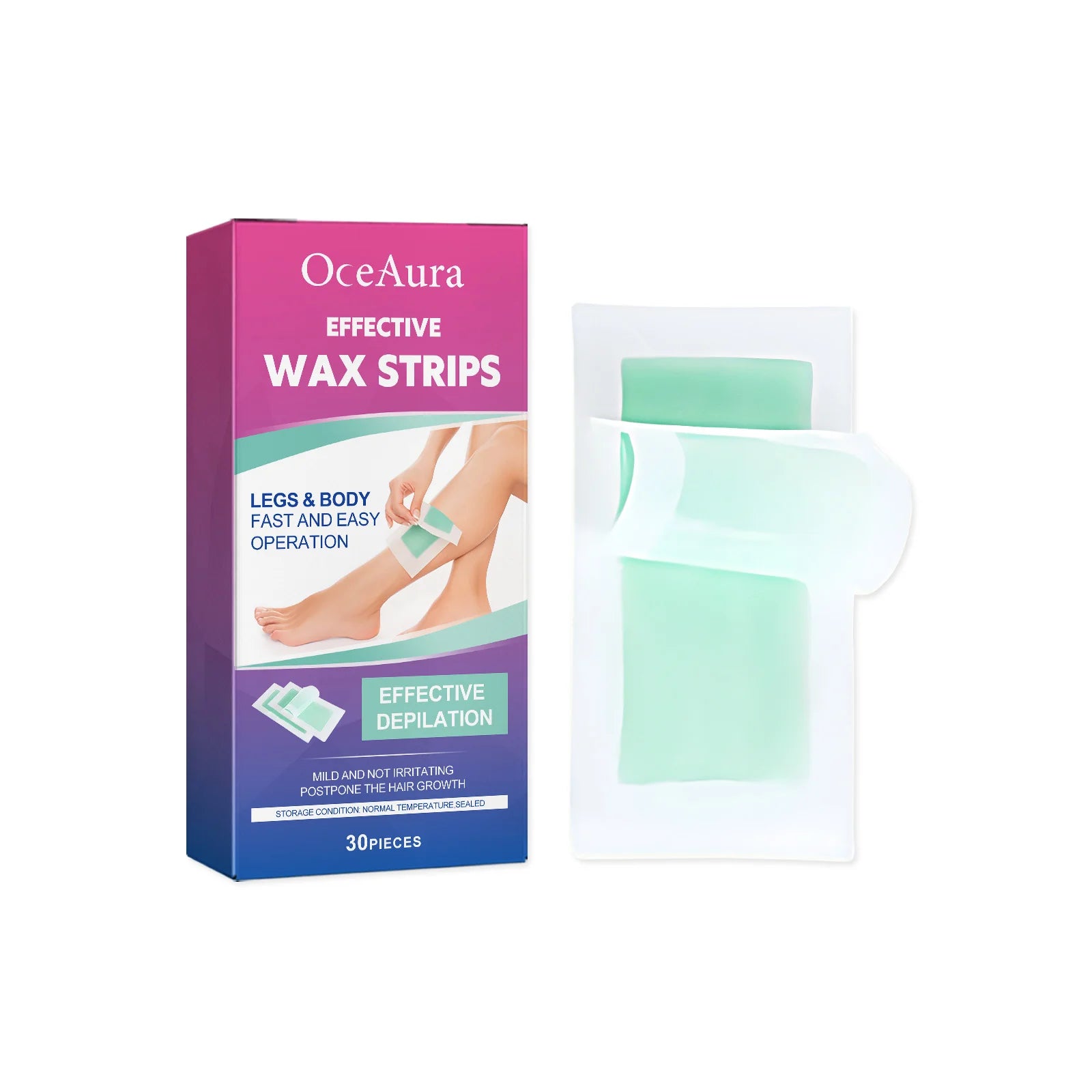 Full Body Hair Removal Wax Strips for Smooth Skin - 16
