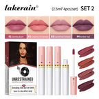 4-Piece Velvet Matte Lipstick Set Waterproof Long-Lasting