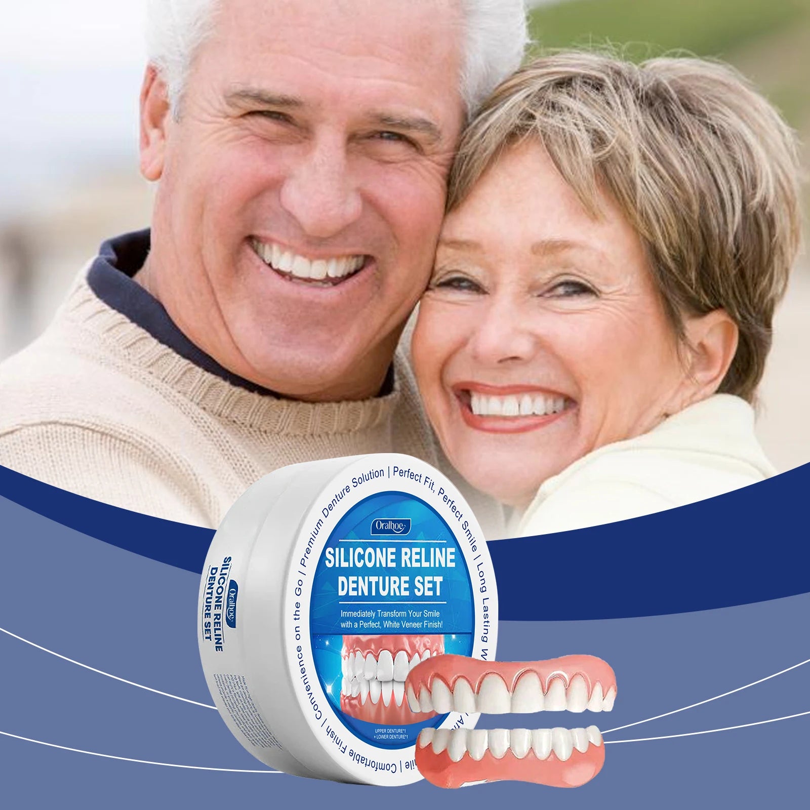 Temporary Silicone Denture Reline and Repair Kit - 12
