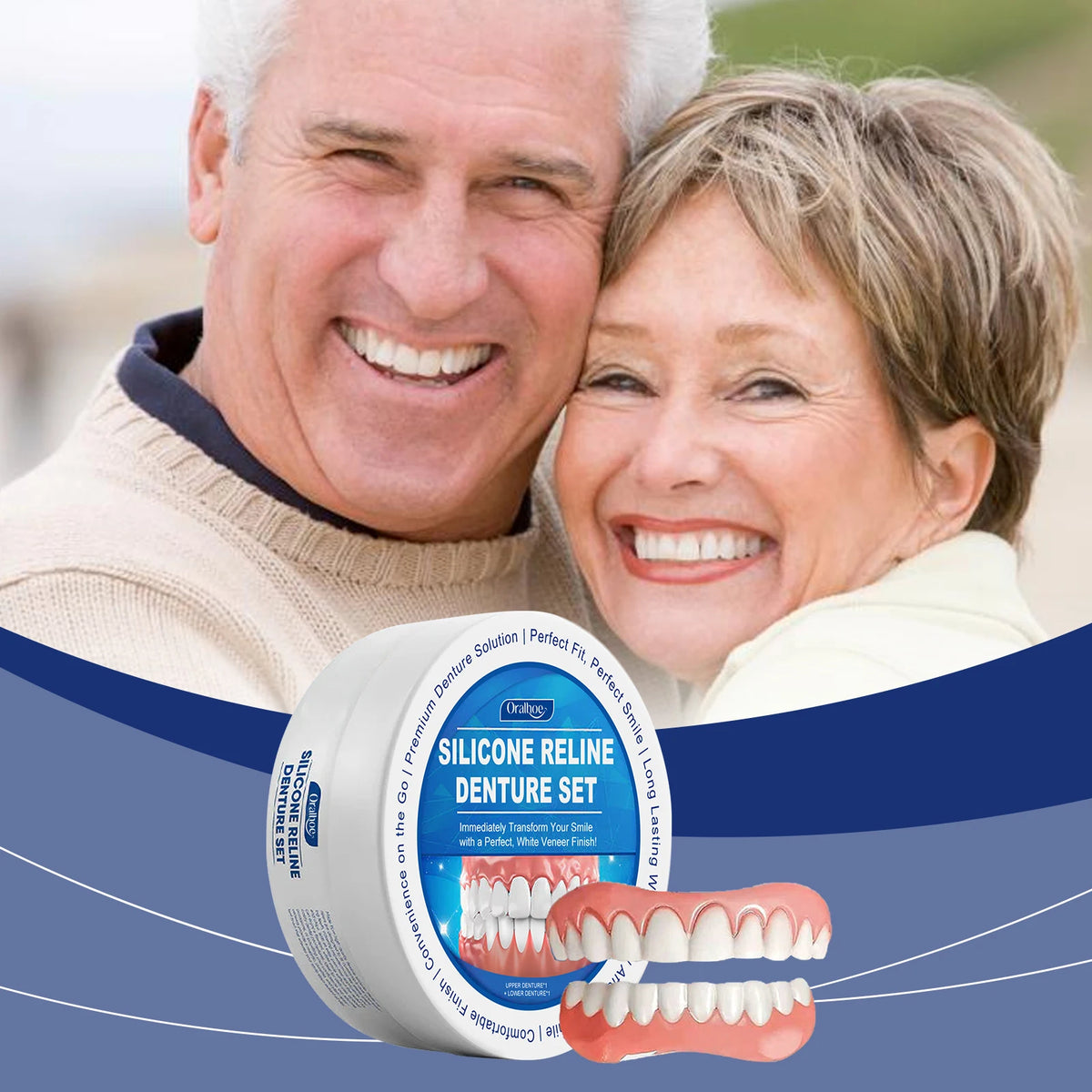 Temporary Silicone Denture Reline and Repair Kit