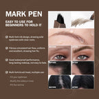 Waterproof Multi-Fork Liquid Eyebrow Pen