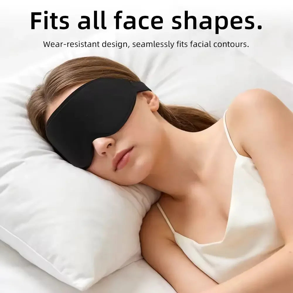 3D Memory Foam Contoured Sleep Mask for Total Light Blockout