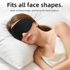 3D Memory Foam Contoured Sleep Mask for Total Light Blockout