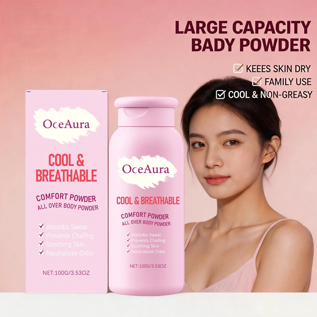 All-Over Body Cooling and Anti-Chafing Comfort Powder