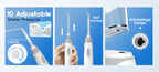 Electric Water Flosser for Teeth with 8 Multi-Function Nozzles