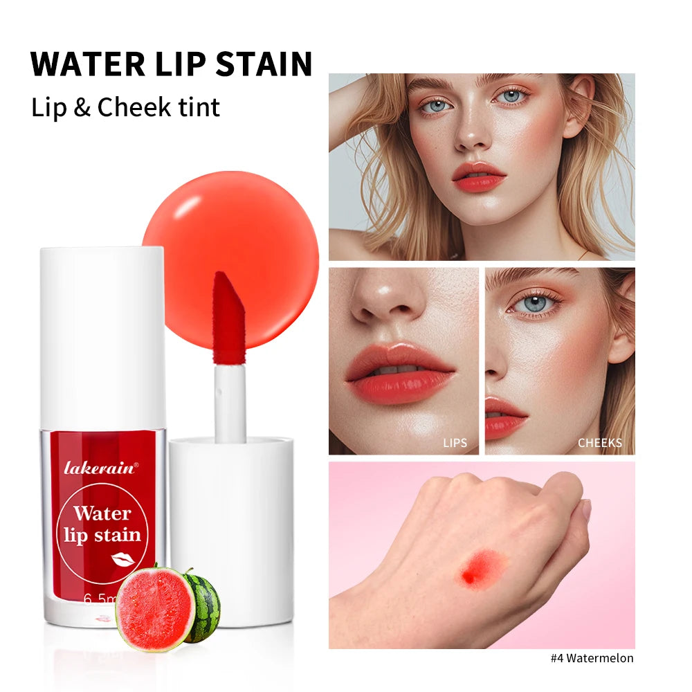 Waterproof Moisturizing Fruity Lip Stain and Liquid Blush